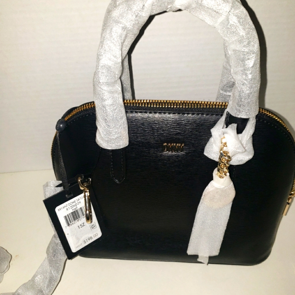 DKNY Bryant Dome Satchel Crossbody Purse